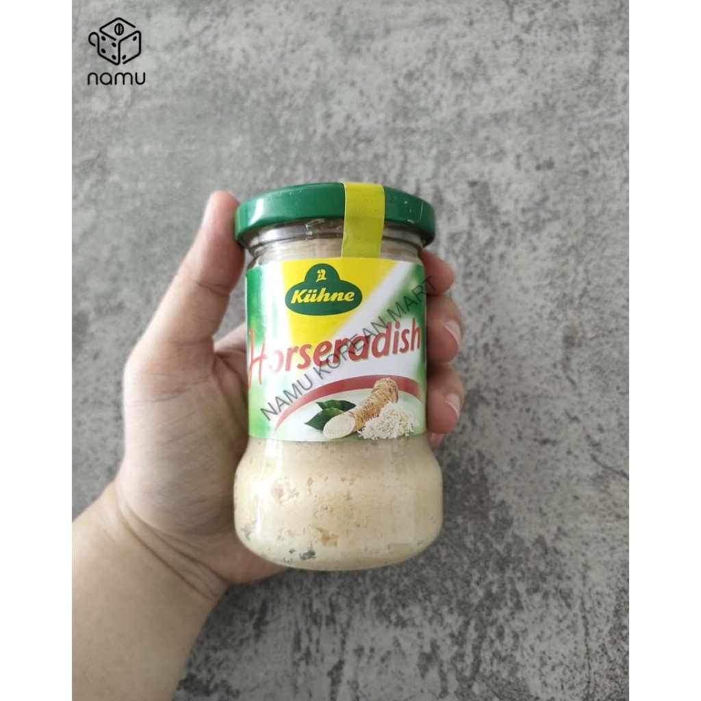 

Kuhne Horseradish (Sari Lobak) 140gr / Saus Lobak / Horse Radish / Saus