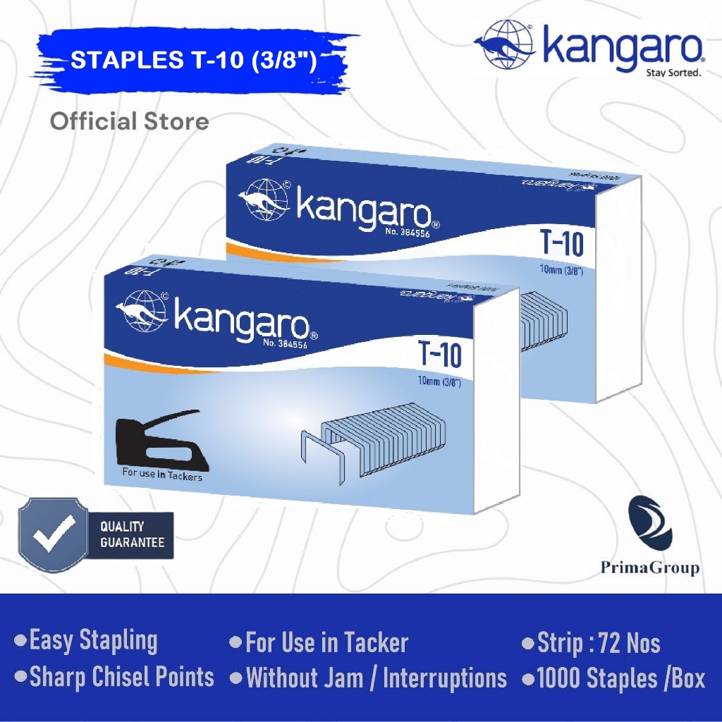 

Isi Staples Guntacker T-10 / Isi Hekter 10mm / Isi Stapler (3/8") / Anak Stapler 3/8 inch (T-10)