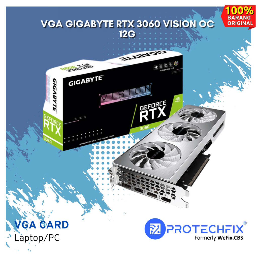 VGA GIGABYTE RTX 3060 VISION OC 12G