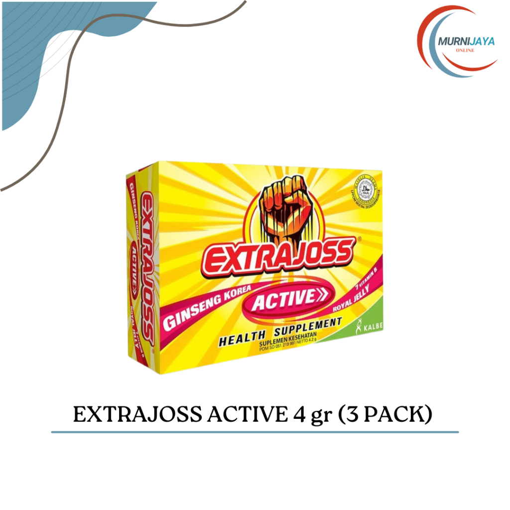 

Extra Joss Active 4 gr (BUNDLING 3 PACK - Isi 12 PCS)