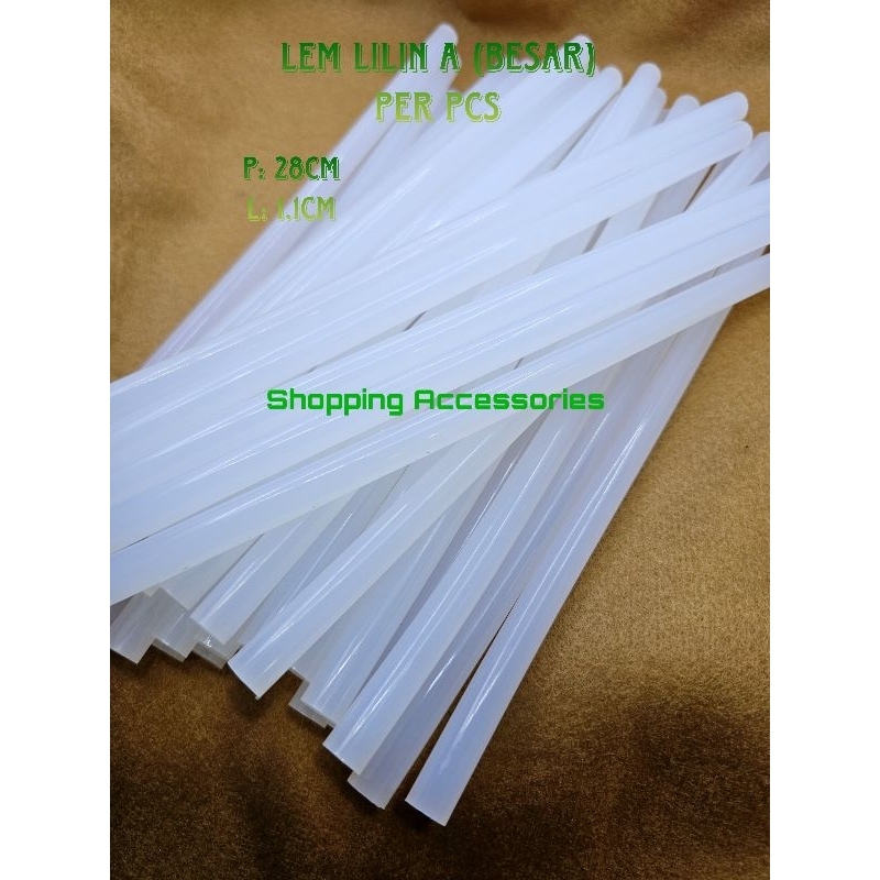 

Isi Refil Lem Lilin Tembak BESAR Warna PUTIH/ Lem Lilin Bakar / Lem Tembak 27cmx1,1mm -1pcs