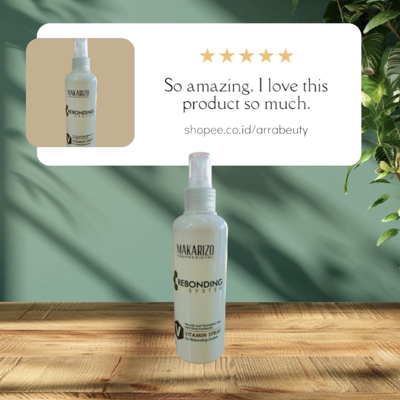 MAKARIZO REBONDING SYSTEM VITAMIN SPRAY // Nutrisi rambut // perawatan rambut  //