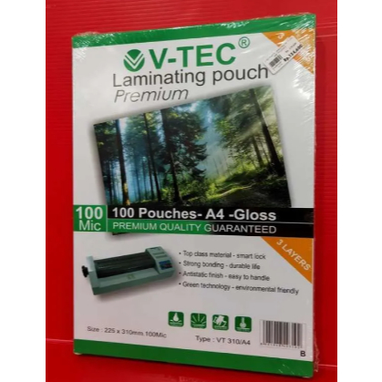 

V-TEC - Plastik Laminating F4 / Pouch Folio 100 Mic