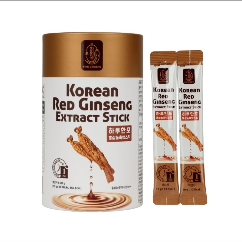 

satu sachet Ginseng merah korea FINE GINSENG premium produk bagus untuk pria dan wanita mengembalikan stamina dan menambah daya tahan tubuh