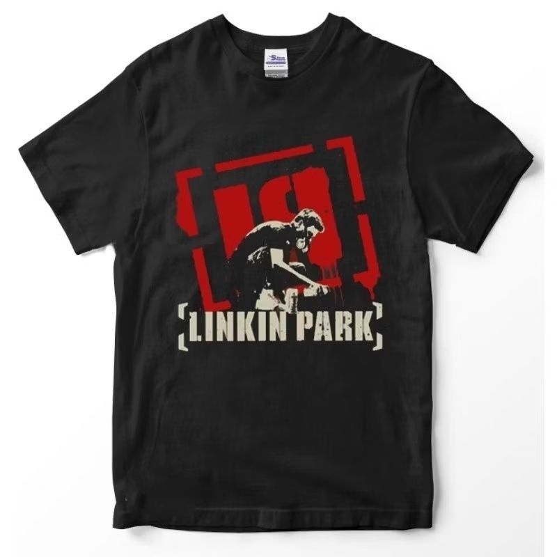 Kaos LINKIN PARK 6 VINTAGE LP black tee meteora Premium tshirt Linkin park KAOS MUSIK