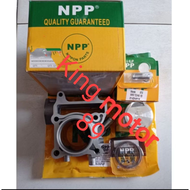 Blok seher cylinder boring piston kit seher paket vario 125 fi injeksi original npp