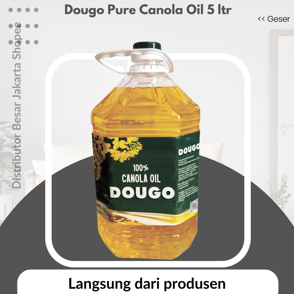

Dougo Pure Canola Oil 5 ltr ORIGINAL minyak canola 5 liter 5l minyak kanola