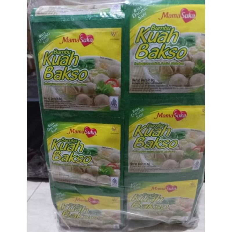 

bumbu kuah bakso sasetan 1 renteng 8gr