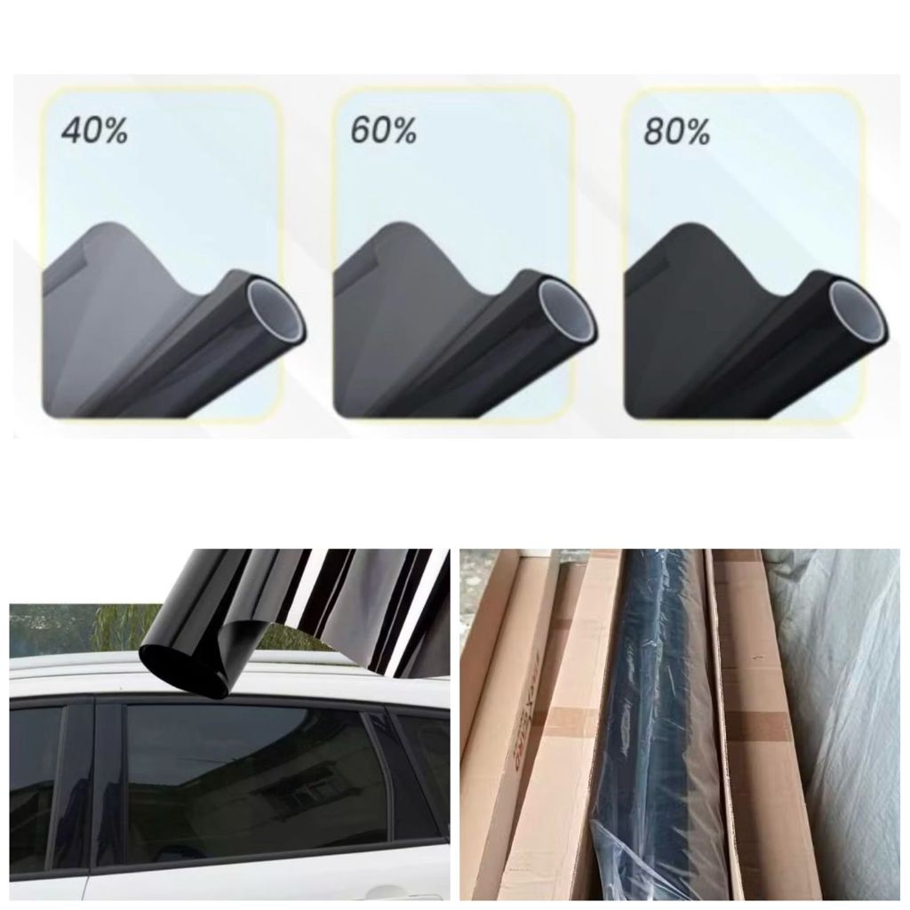 Stiker Kaca Film / Stiker Kaca / Kaca Film Mobil Nano Carbon Hitam 40meter