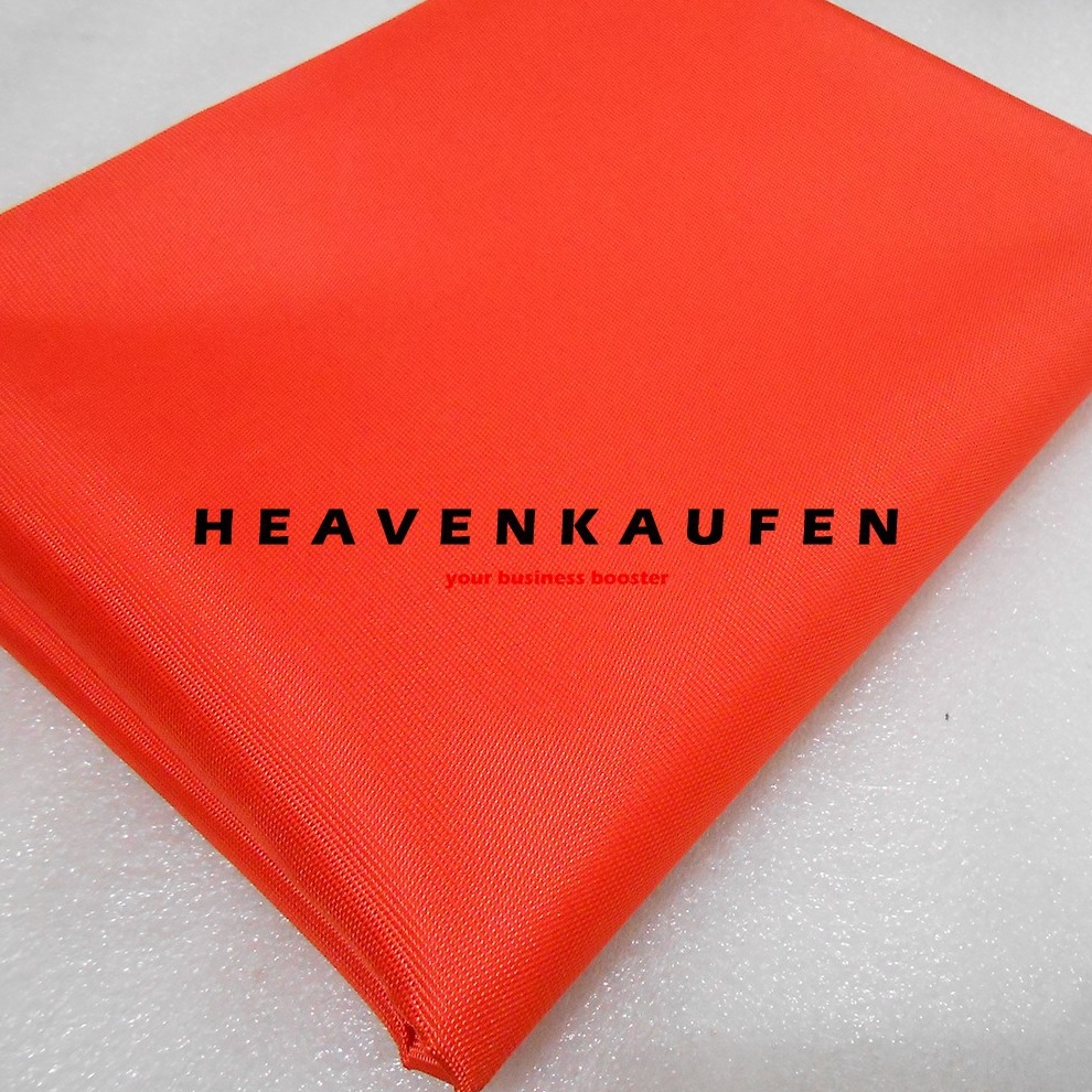 Bahan Kain Tas Cordura Nilon Glossy Orange Meteran g U4M8