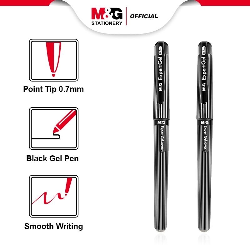 

M&G Gel Pulpen Retractable Ballpoint Expert Barrel Tip 0.7mm/PCS