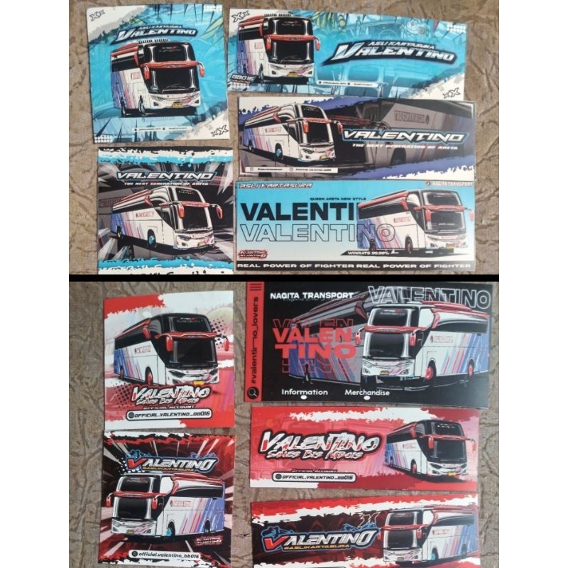 

Sticker Pack "Valentino" Nagita Transport