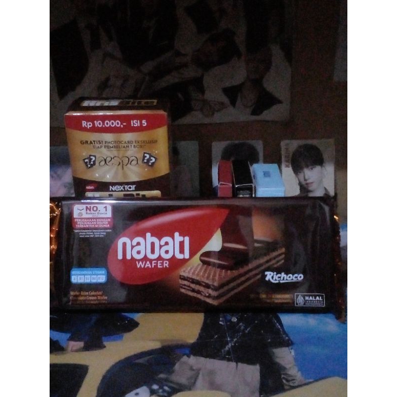 

Nabati wafer ( cokelat, keju, goguma 5000 an )