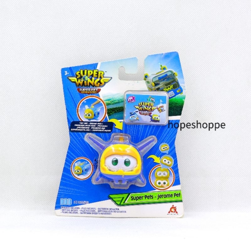 Super Wings Super Pets Jerome Pet Original Alpha Group Action Figure Face Changer
