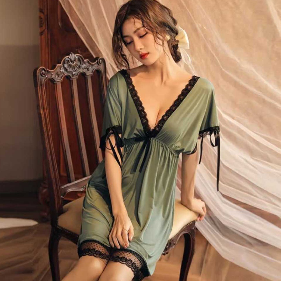 Dtree  Daster Jumbo Crinkle  Baju tidur wanita  Dress jumbo crinkle  Lingerie jumbo crinkle 371 l C1