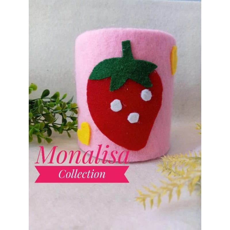 Tempat pensil dari barang bekas prakarya sekolah kerajinan tangan daur ulang kerajinan flanel