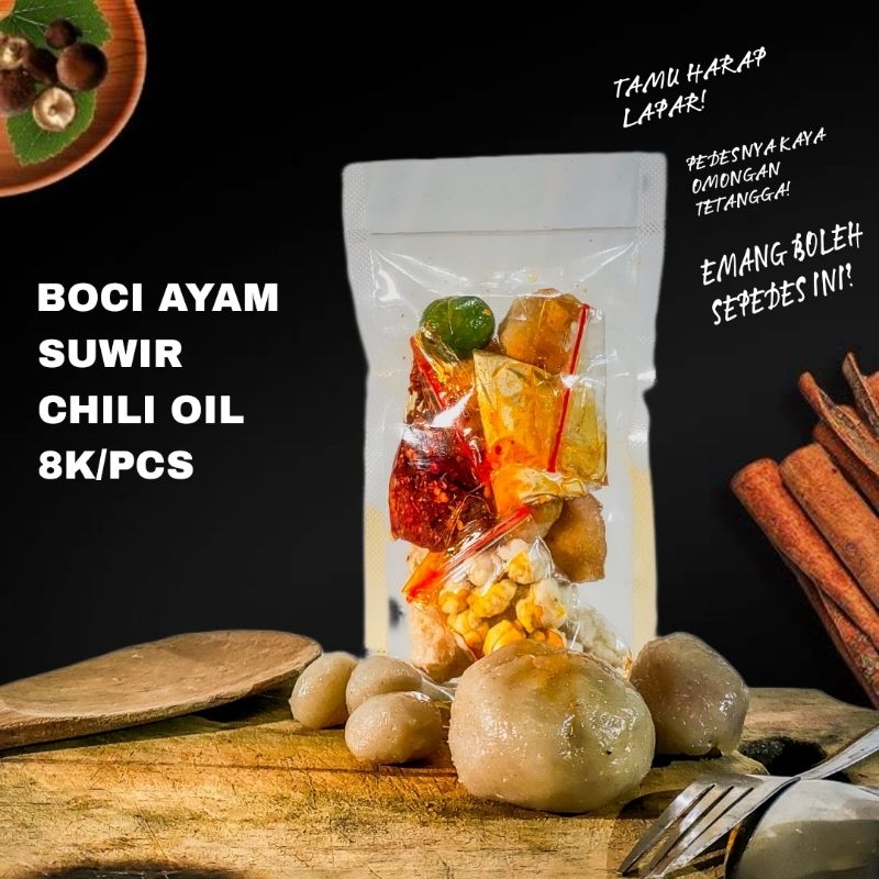 

BOCI CHILI OIL ISIAN DAGING AYAM