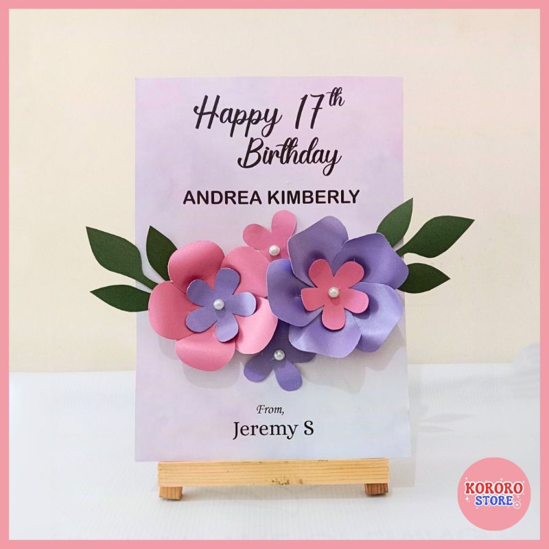 MINI BOARD PAPER FLOWER | PAPAN MINI BUNGA KERTAS