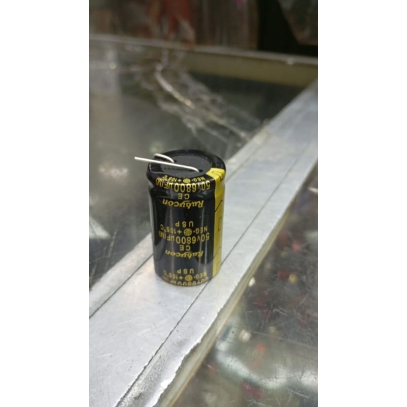 Elco 6800uf 50v  Rubycon Black Gold Original Bagus