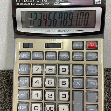 

Pilihan Calculator Kalkulator Citizen CT 678 Kalkulator dagang 12 Dit Sier