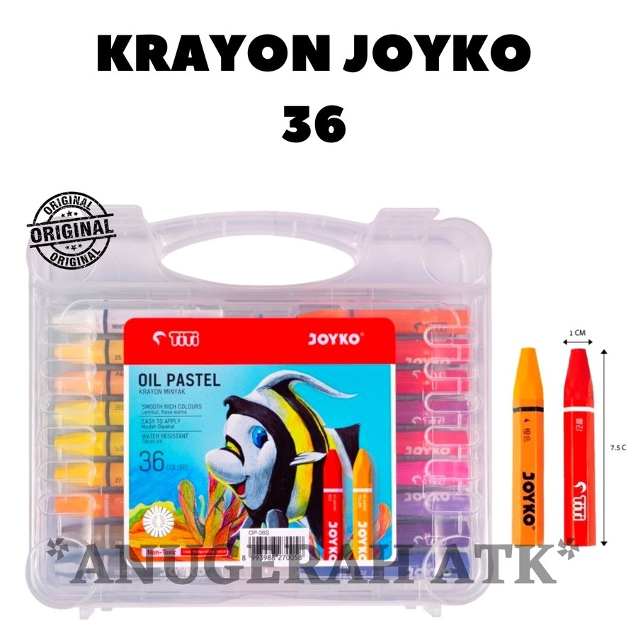 

ART N6K Oil Pastels Krayon Crayon Titi Joyko 36 Warna