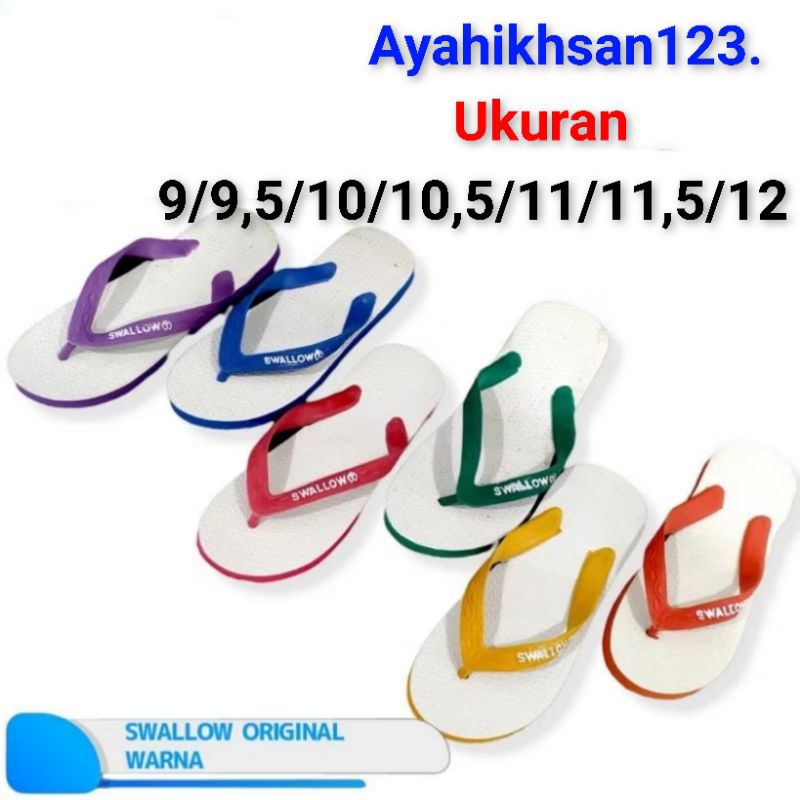 SWALLOW ORIGINAL sandal jepit pria/wanita khusus 9-12