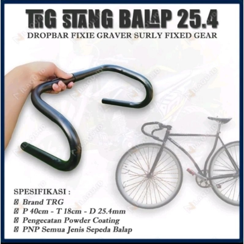 Stang sepeda balap standar 25,4mm setang sepeda dropbar stang fixie mtb Minion roadbike