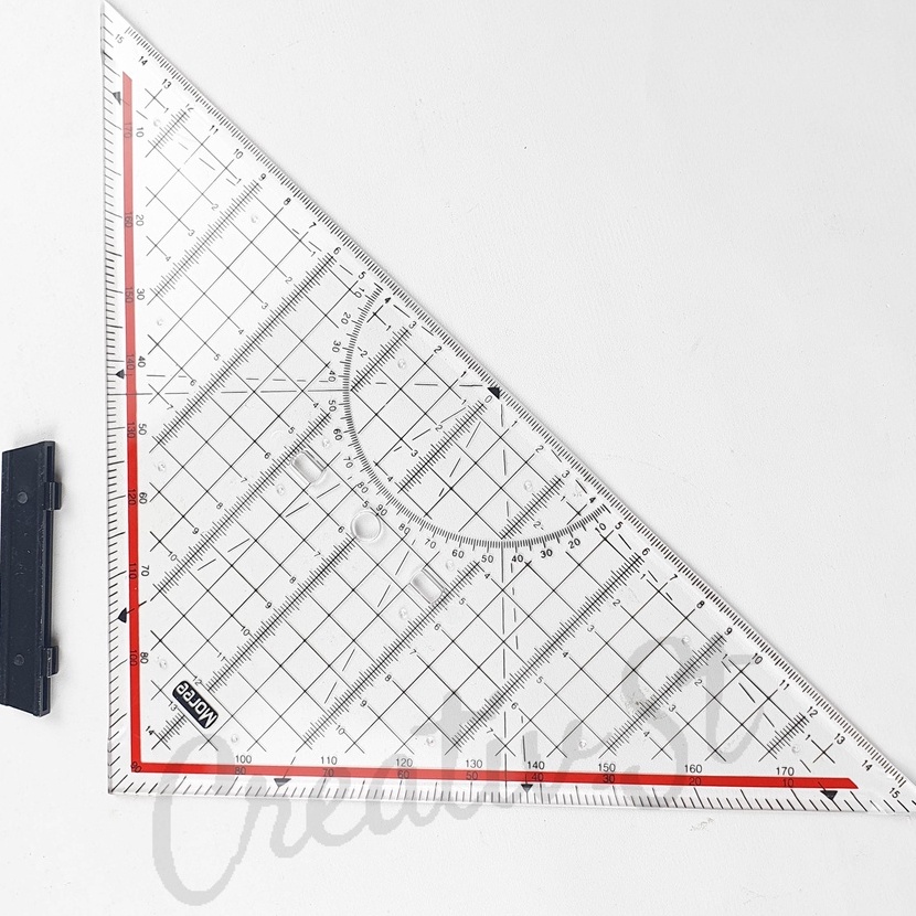 

KF7 Moree Ruler Penggaris Segita Pegangan Arsitek Desain Interior