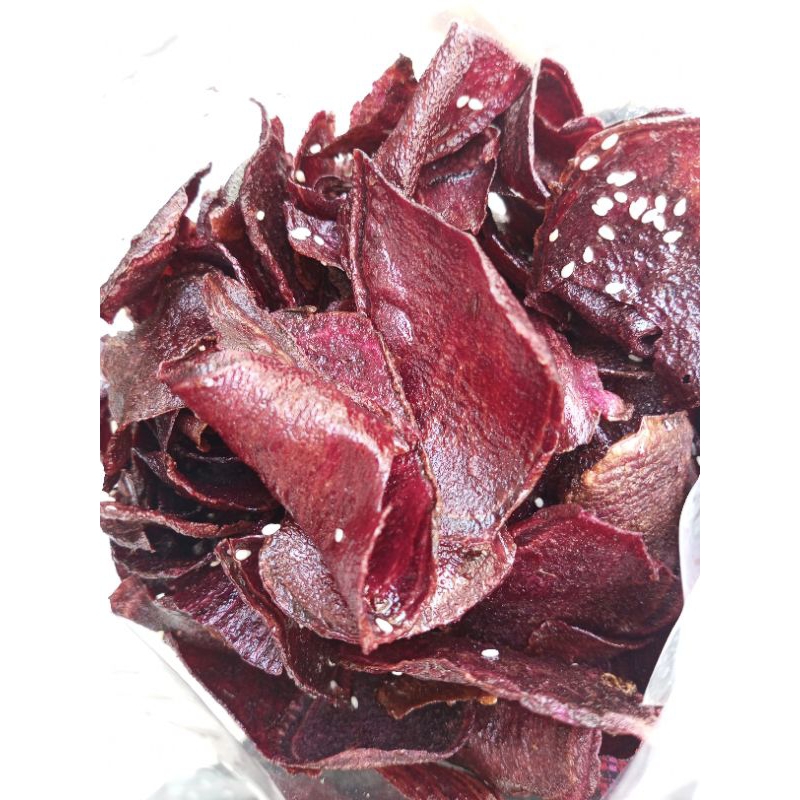 

Keripik Ubi Ungu Wijen Manis 100gr