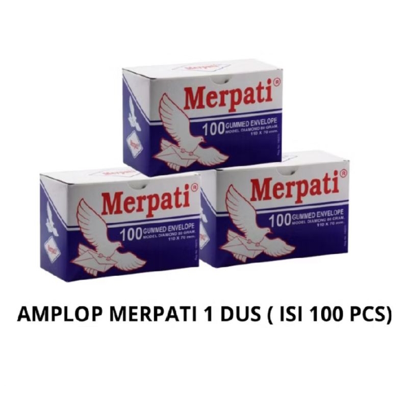 

Amplop KECIL Merpati Uk 110 X 70 MM 1 box (100pcs)