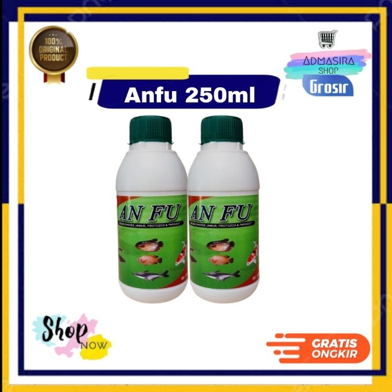 ANFU 250ML Obat Ikan Pembasmi Jamur Protozoa dan Parasit An Fu 250 ml