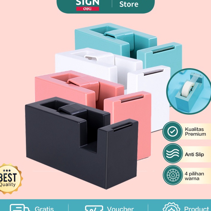 

Cepat Nusn Dispenser Tape Isolasi Non Slip Pisau Tajam WarnaWarni NS121