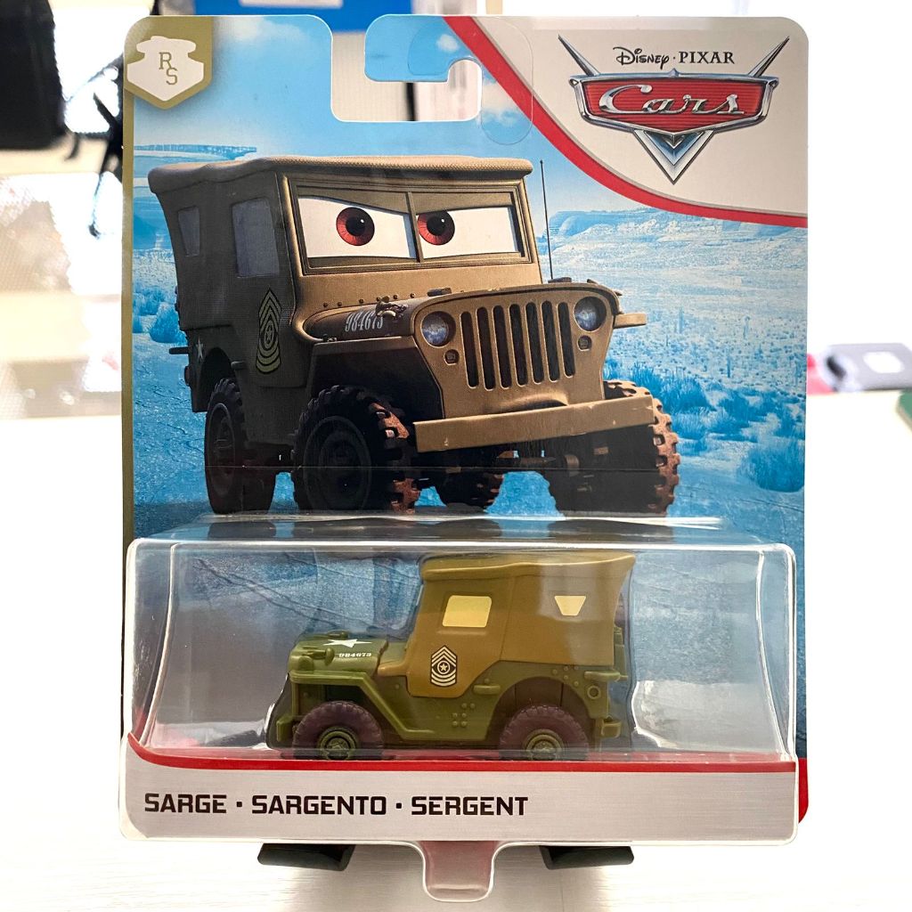 DISNEY PIXAR CARS SARGE ORIGINAL MATTEL