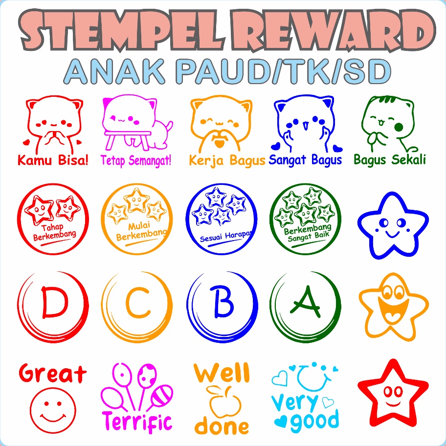 

Beli Stempel Nilai Guru REWARD PAUD TK SD Home Schooling