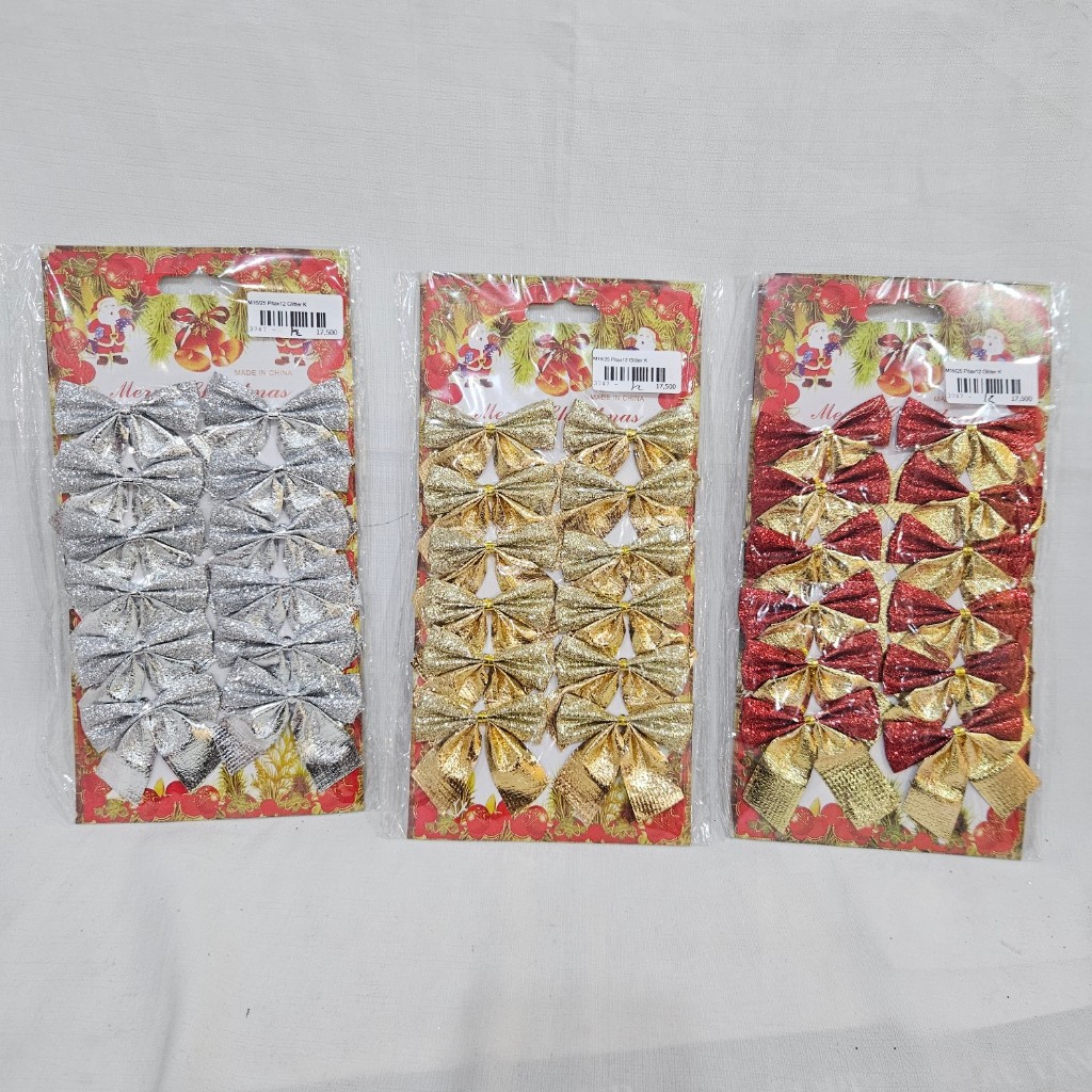 

Hiasan Pita Natal Glitter Isi12 M16/25