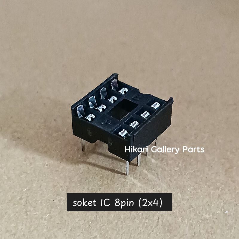 Soket IC 8pin 8p 2x4 / soket ic 8 pin kaki (2x4)