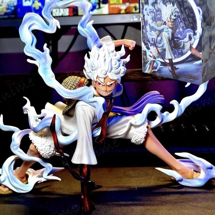 Murah Pilihan  One Piece Action Figure Luffy Gear 5 Sun God Nika Figure Monkey D Luffy Anime PVC Kol