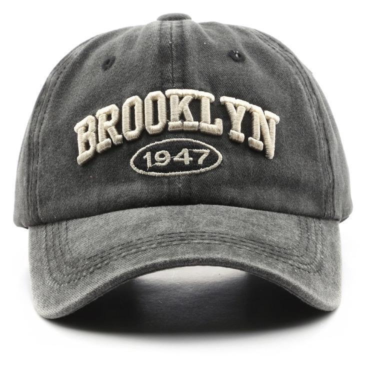 Super Pembelian  Topi Unisex Cap Hat Soft Material Bordir Brooklyn Baseball Cap Dewasa Bahan Katun  