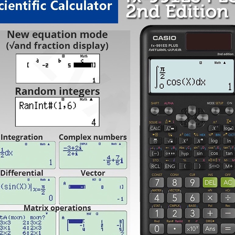 

Gila Kalkulator Scientific Casio ilmiah FX991EX991ESPlus Calculator Scientific Casio Kalkulator Casio Scientific 417 FungsiDua Sumber Tenaga Dan Tenaga Mata4 Konstanta Rumus