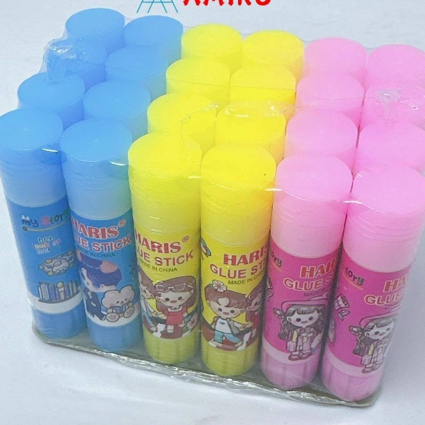 

Bonuskan 1pak24pcs Glue Stick Batang Fancy Kes Lem Stik Karakter Motif Kartun Lem Stik Fancy