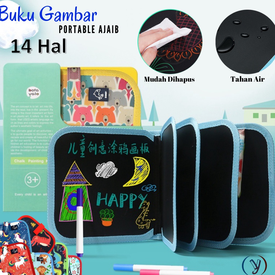 

Buku Gambar Portable Anak 14 Halaman Drawing Book Bisa Dihapus r T3W7