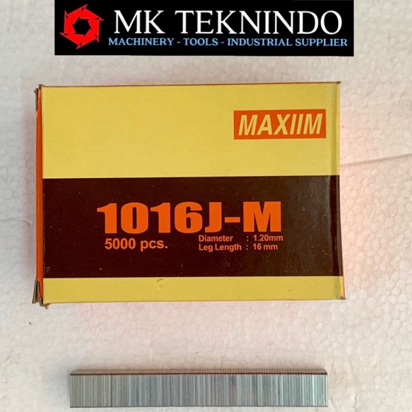 

Promo MAXIIM REFILL AIR NAILER STAPLES STAPLER ISI MATA PAKU TEMBAK 116J