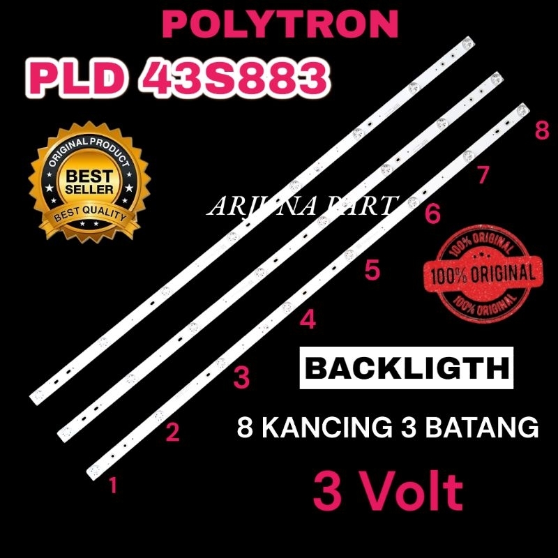BACKLIGHT TV POLYTRON PLD43S883 / BL TV POLYTRON PLD43S883 / BL POLYTRON PLD43S883 / BL 43S883