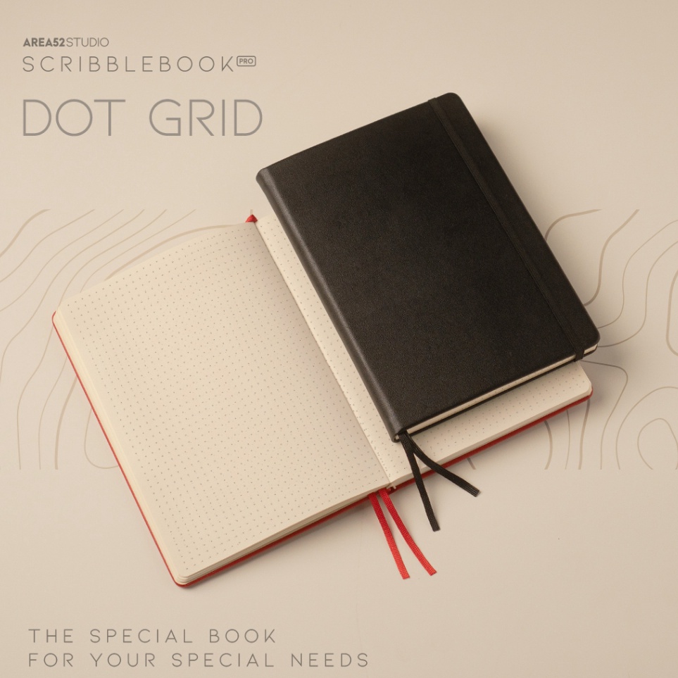 

Scribblebook Pro DOT GRID Dotted Journal x D3G4