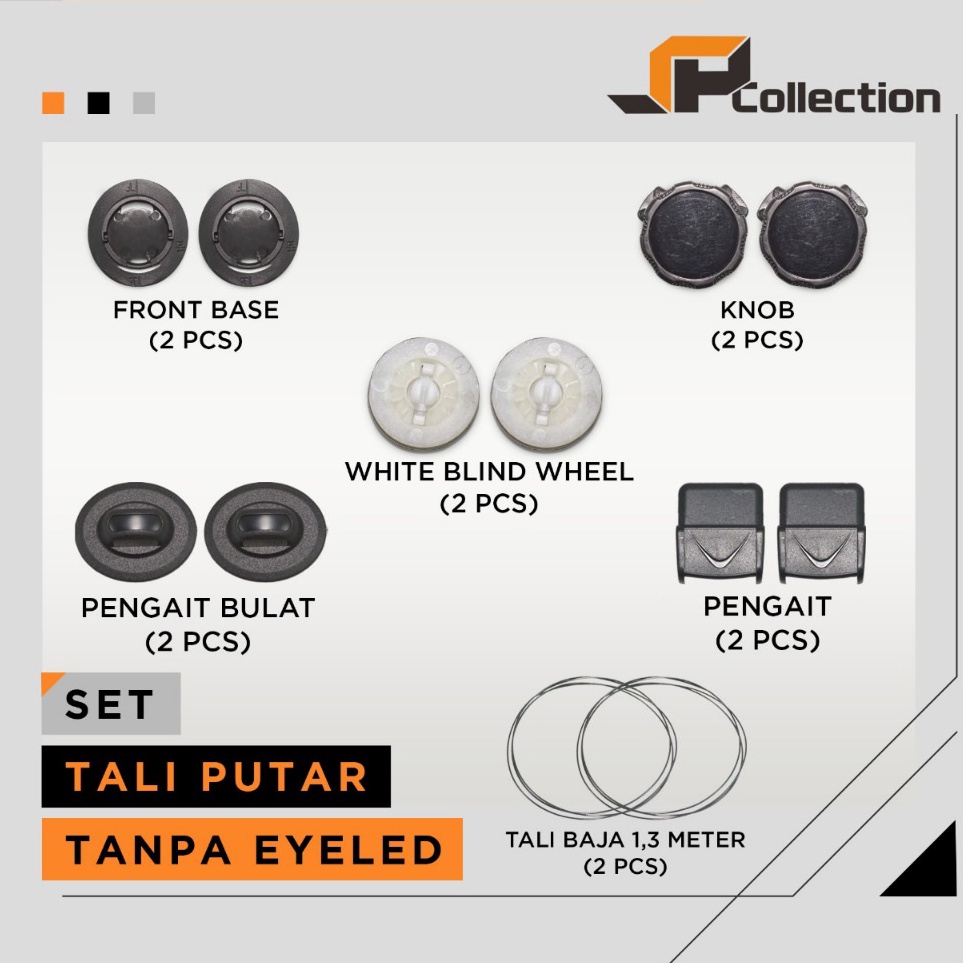 Tali Sepatu Putar PDL  Tali Sepatu BOA Spinon Tali Putar Tanpa Eyeled dan eyelead v P7R5
