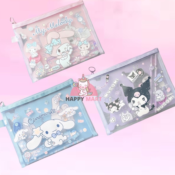 

KI3 Kotak pensil jaring kuromi melody cinnamoroll