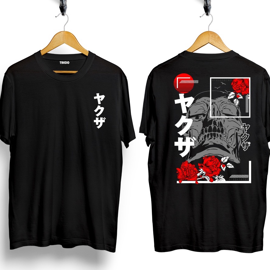 Baju Kaos Distro JEPANG  KAOS SKULL MAWAR  KAOS TENGKORAK MAWAR  DADAKAN BAJU KAOS DISTRO  BAJU LAKI