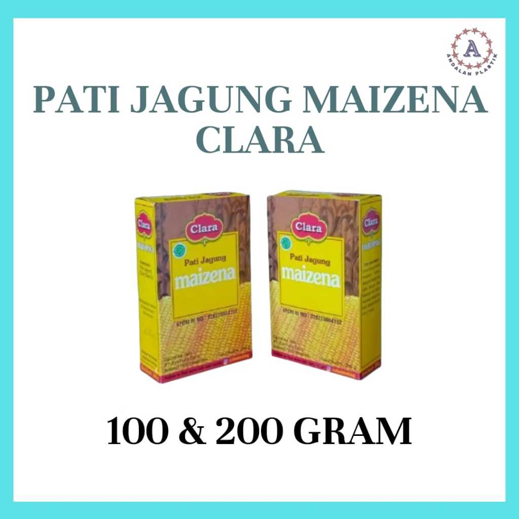 

Pati jagung Maizena Clara 100 & 200 GR