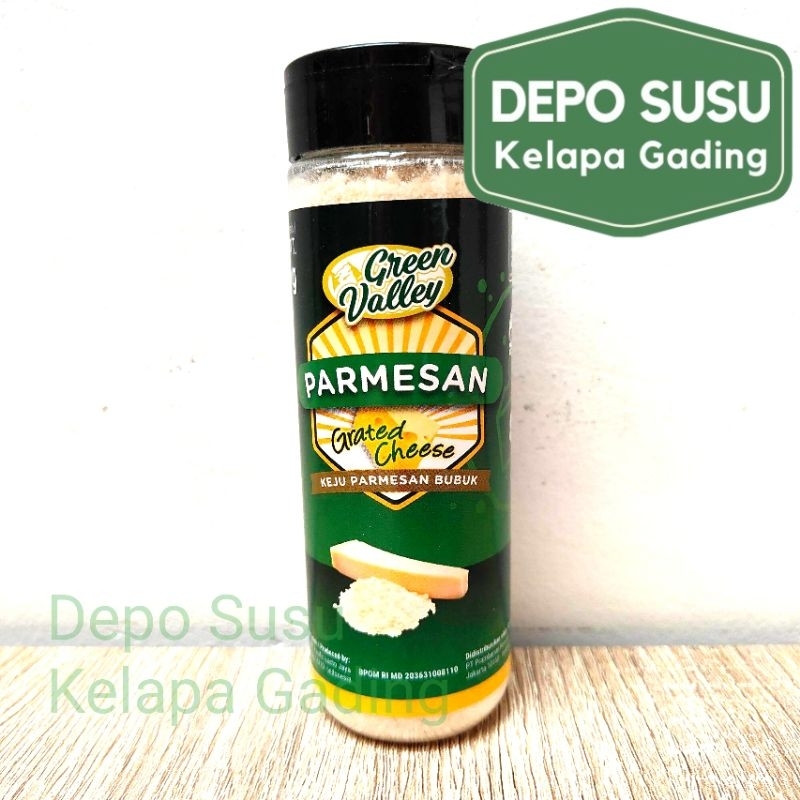 

Keju Parmesan Green Valley 80gr | Cheese Bubuk Pamersan