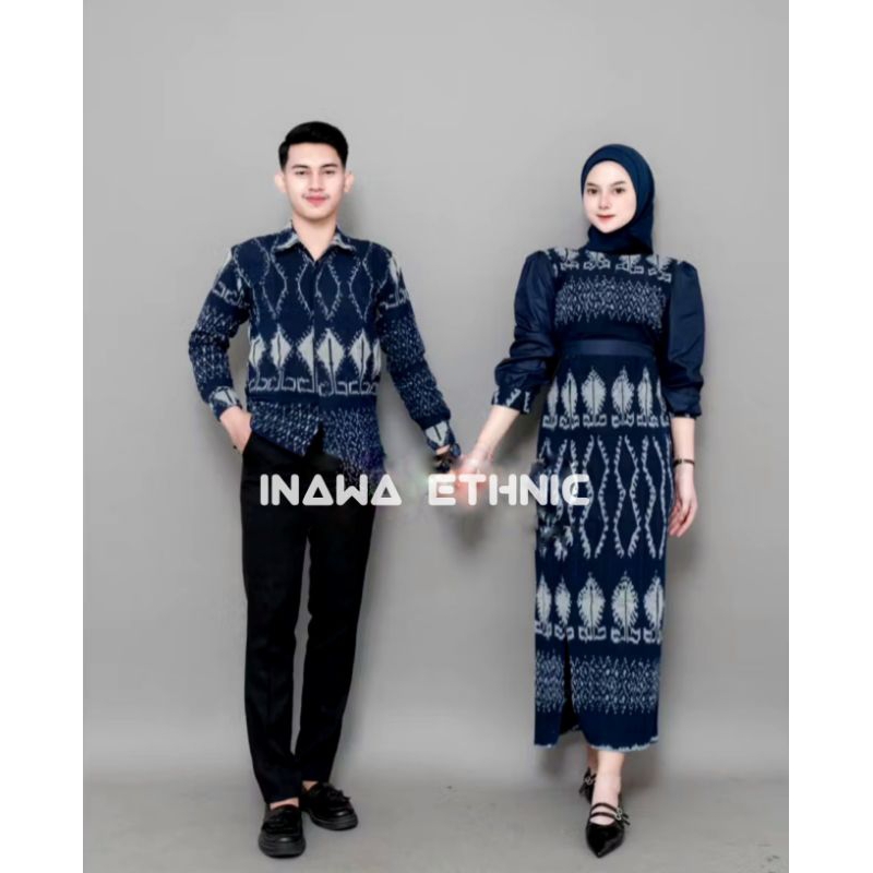 KARTINI BAJU COUPLE TENUN - BAJU TENUN - COUPLE - BATIK - TENUN - KONDANGAN - BAJU COUPLE PASANGAN